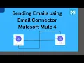 Email Connector Configuration Sending Email using Email Connector Use Case Mule 4 Mulesoft