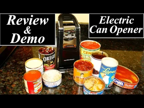 Hamilton Beach Smooth Touch Electric Can Opener Review and Demo
