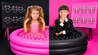 बच्चे अच्छे फैसले लेना सीखते हैं! 💖 पिंक बनाम ब्लैक स्टोरीज़
