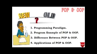 Programming Paradigm OOP POP Program Difference Between POP OOP Applications of POP OOP