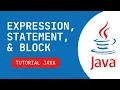 Tutorial Pemrograman Bahasa Java Dasar Expression Statement dan Block
