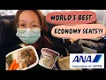 ANA All Nippon Airways 14 Hour Flight From NYC to Tokyo Everything I ate on The Flight