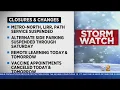 Winter Storm Forces Closures Of School Buildings Postponement Of Vaccinations