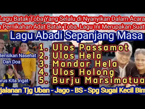 Download MP3 Lagu Batak Toba, Nasehat \u0026 Doa Selalu Dinyanyikan Dalam Pesta Pernikahan Adat Batak.
