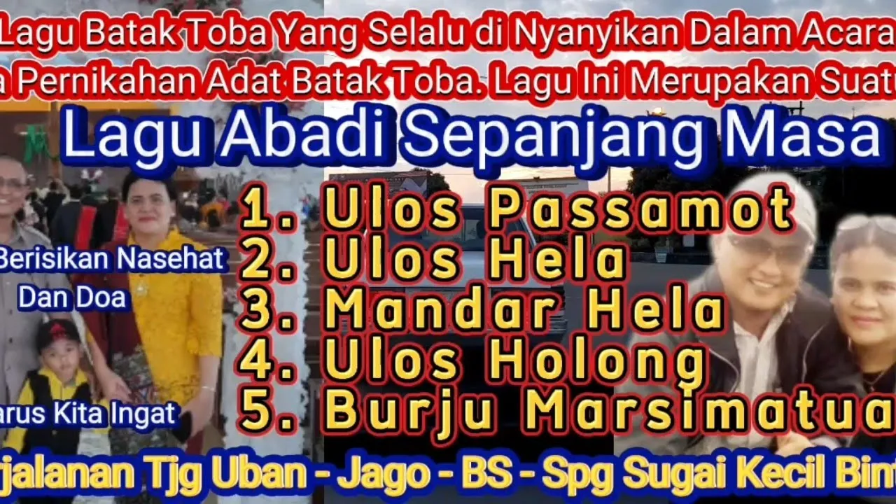 Lagu Batak Toba, Nasehat & Doa Selalu Dinyanyikan Dalam Pesta Pernikahan Adat Batak. Lagu Batak Toba, Nasehat & Doa Selalu Dinyanyikan Dalam Pesta Pernikahan Adat Batak.