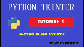 PYTHON TKINTER TUTORIAL PROGRAM - 6 BUTTON CLICK EVENT-1