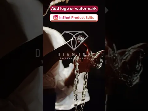 How to add logo/watermark to your video. Save this tutorial for product videos.#inshot #marketing