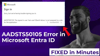 AADSTS50105 Error in Microsoft Entra ID Authorization Failure