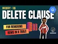 How to use DELETE statement in SQL BigQuery