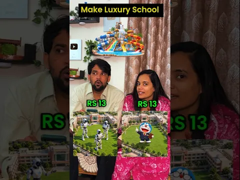 We made a luxurious school ๐ค #luxuryschool #school #shorts
