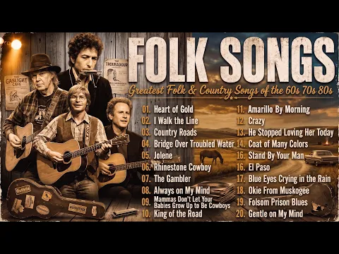 Best Folk Songs Of All Time | Greatest Folk & Country Songs of the 60s, 70s & 80s