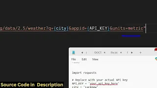 Python Script to Fetch Real Time Weather Data from OpenWeatherMap API For any City