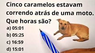 5 QUESTÕES DE RACIOCÍNIO LÓGICO - Nível 1 - Prof.Marcelo
