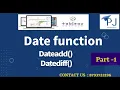 Tableau Tutorial How to use Date Function Dateadd and Datediff PJ Analytics