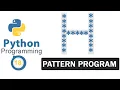 Python Pattern Programs Printing Stars in H Shape