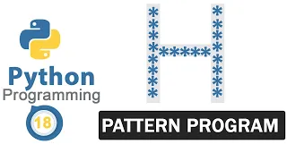Python Pattern Programs Printing Stars in H Shape