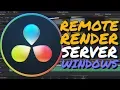 How to set up a RENDER SERVER in DaVinci Resolve Windows Remote Render Complete Guide
