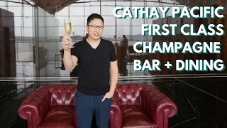 Download Cathay Pacific FIRST CLASS CHAMPAGNE BAR + Dining at The Wing (HKG) MP3