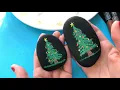 How to Paint a Natural Christmas Tree Rock Painting Idea for Beginners Rock Painting 101