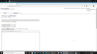 String 2 prefixAgain Java Tutorial Codingbat com