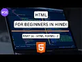 HTML Forms - Part 2 HTML Tutorial for Beginners in Hindi