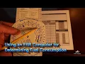 How to use E6B for Calculating Fuel Consumption between Waypoints