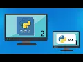 11 Two monitors and two windows in fullscreen IDLE Tkinter