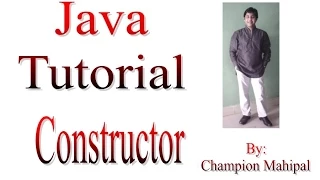 Learn Java Tutorial 13 Constructor with example