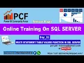 DAY31 MULTI STATEMENT TABLE VALUED FUNCTION IN SQL SERVER