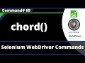chord Command - Selenium WebDriver