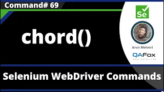 chord Command - Selenium WebDriver