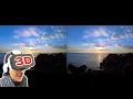 Download Lagu 3D-video SBS - Rustgevende kustreis: golven op het strand en rustige schemering bij de golfbreker