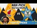 Miami Heat vs Milwaukee Bucks Pick 26 NBA Pick Prediction