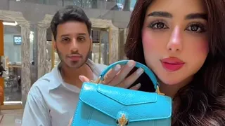finally amira and abdulrahmans surprise gold and a luxury brand handbag the price is so ex 