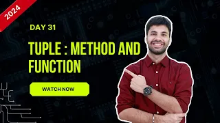 Hello Python Day-31 Function Methods in Tuple