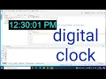 How to create a digital clock using by python