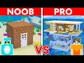 Lagu NOOB vs PRO: UNDERWATER STARTER HOUSE Build Challenge in Minecraft