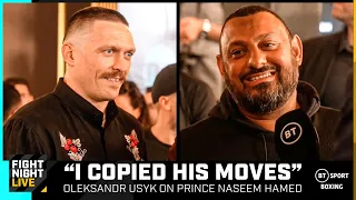Usyk says he copied Prince Naseem Hamed s movement Oleksandr Usyk v Daniel Dubois TNT Sports