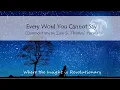 Every Word You Cannot Say Commentaries on Iain S Thomas Poem