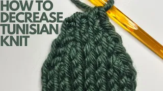 How To Decrease Tunisian Crochet Stitch