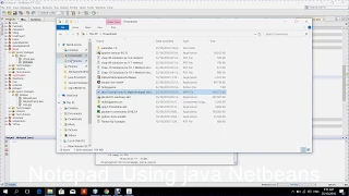 Notepad Using Java Netbeans IDE