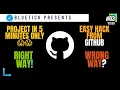 How to import projects from GitHub BlueTick