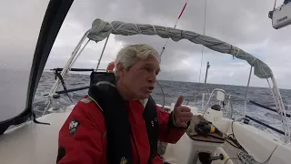 Ep 10 Single-handed sailing to Azores: Embarrassing Lesson re sail, engine or both?