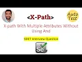 X-path With Multiple Attributes Without Using And