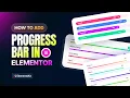 Elementor Progress Bar Widget Tutorial ElementsKit Tutorial