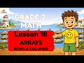 Arrays Rows and Columns Grade 2 Math Lesson 18 Arrays for Kids