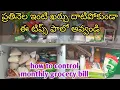 Monthly budget planning for grocery