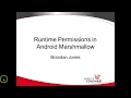 Overview of Runtime Permissions in Android Marshmallow