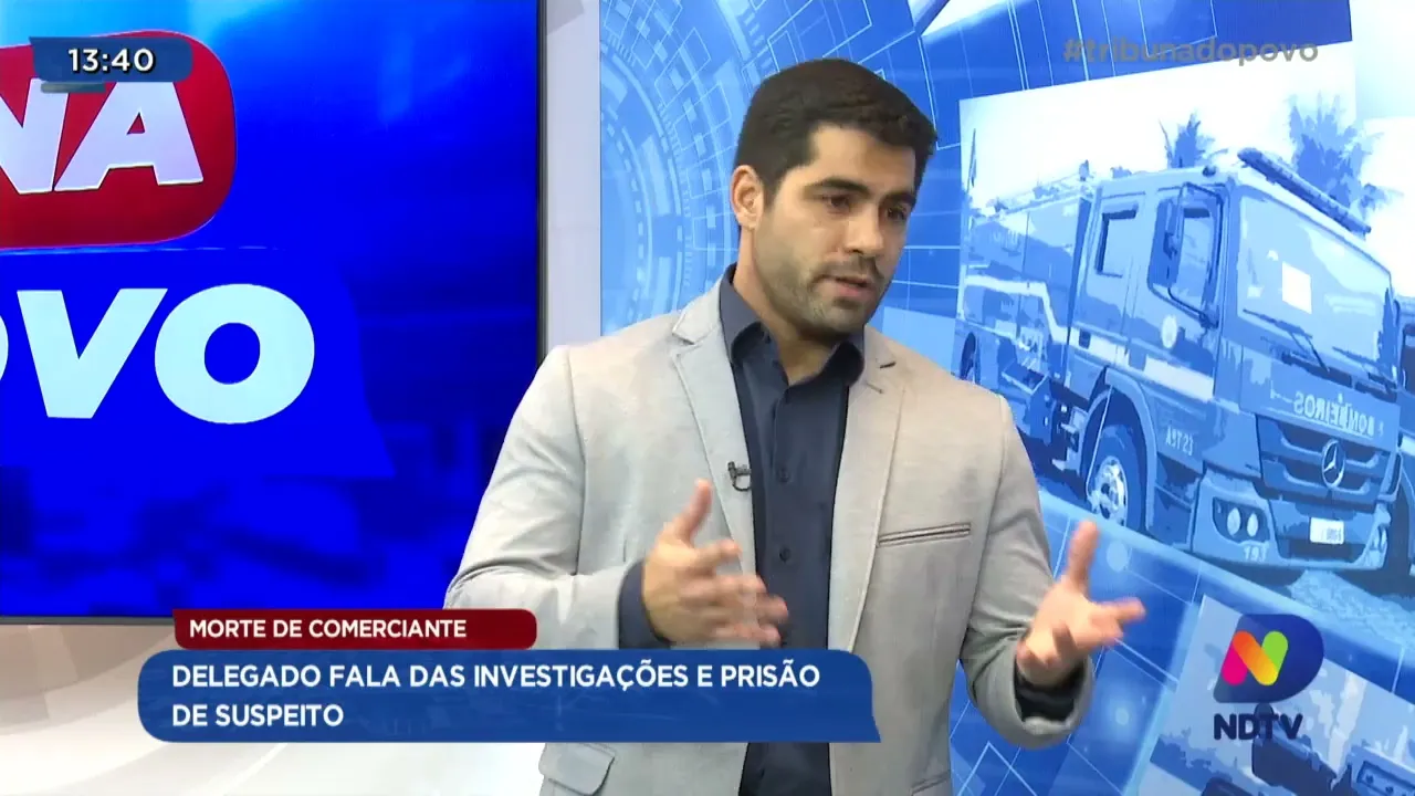 Morte de comerciante: delegado fala das investigações e prisão de suspeito