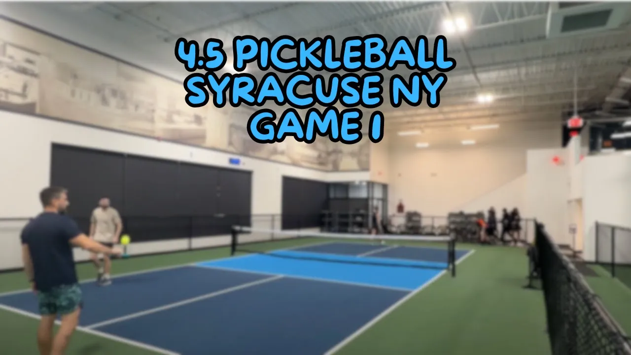 4.5 Pickleball - Syracuse NY - Erie Canal 1/13/25 - Game 1